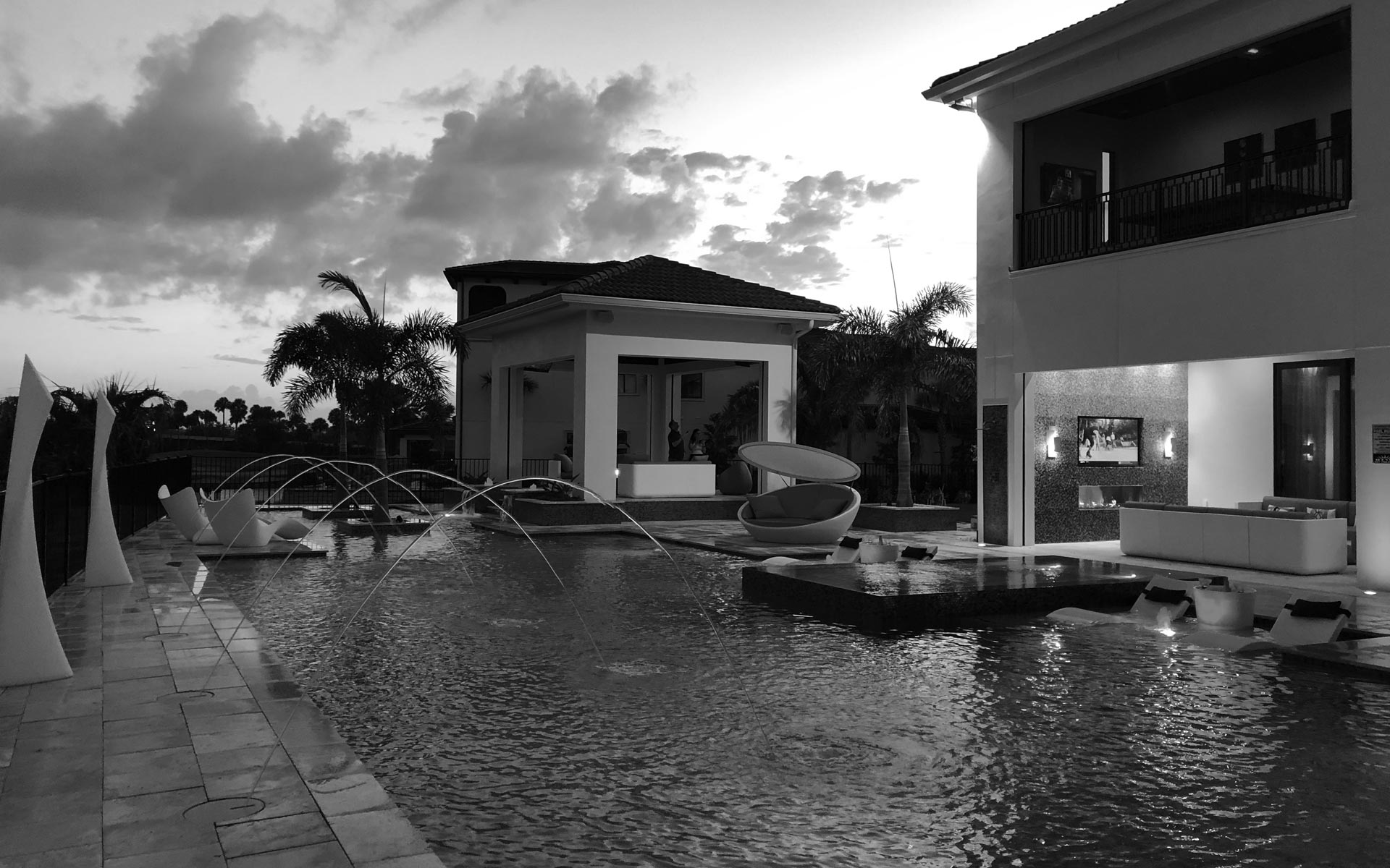 water features, fountains, stone, pool decks